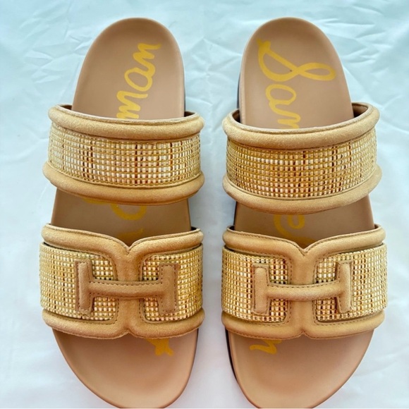 Sam Edelman Shoes - Sam Edelman Tan and Gold Women's Sandals